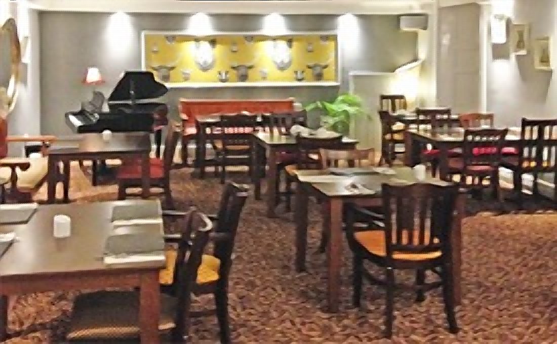 The dining room at Dunster Castle Hotel