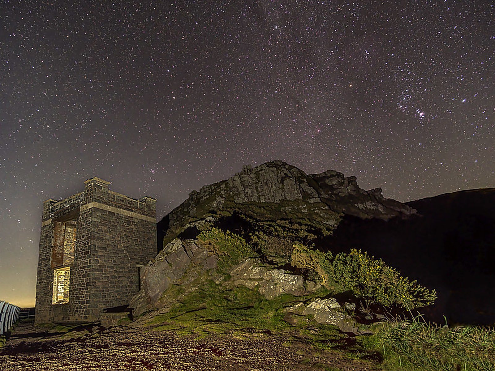 Starry night sky over Exmoor, an International Dark Sky Reserve