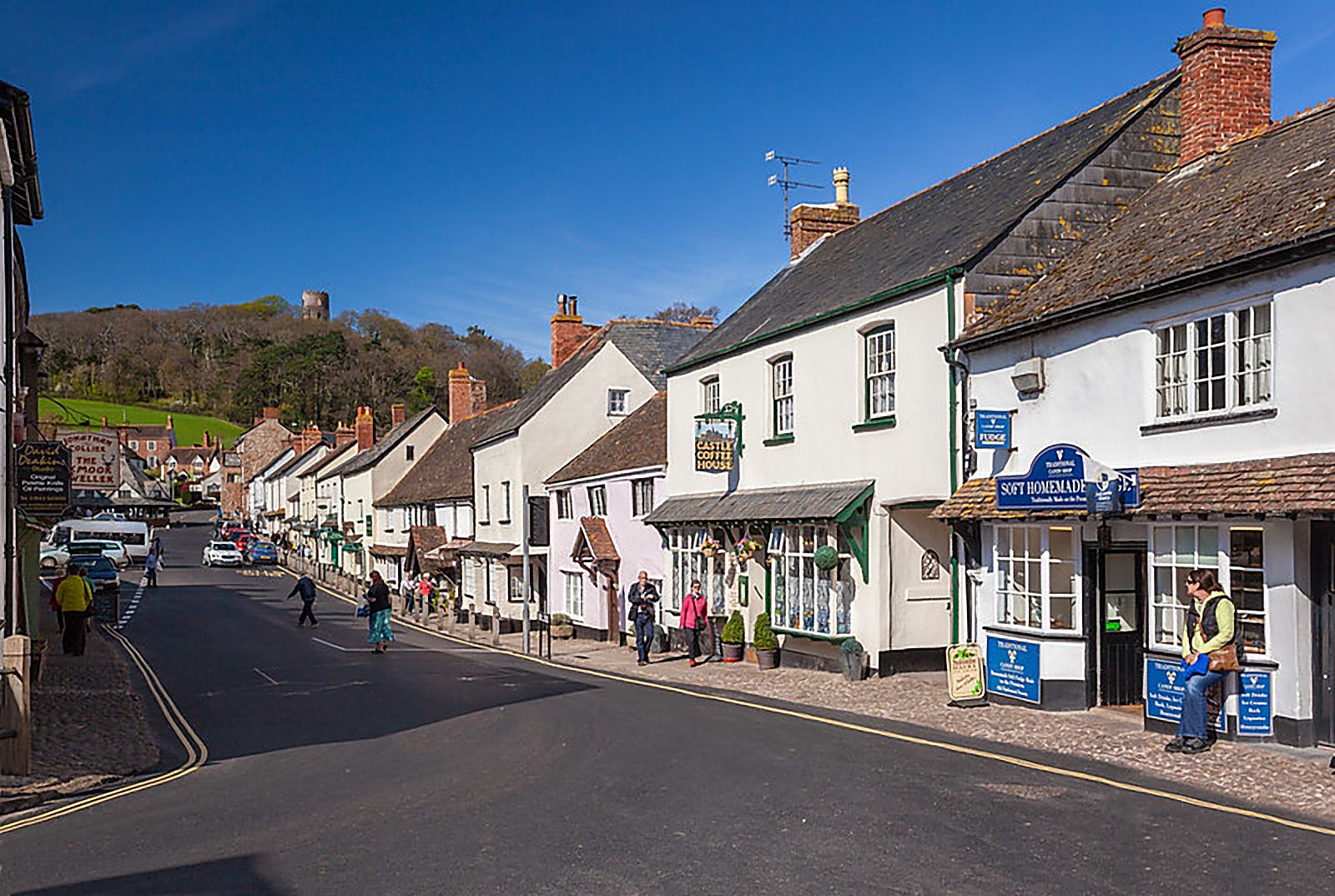 The octagonal Yarn Market on Dunster High Street